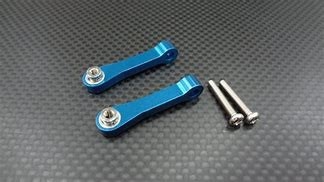 CC-01 Alloy Front Upper Suspension Arm Tie Rod Set x2 (Blue)