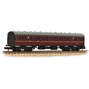 BR Mk1 57ft 'Suburban' N Gauge Coach BS Brake Second BR Maroon
