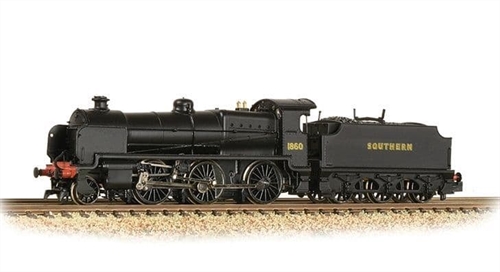 SEamp;CR N Class 1860 Southern Black (Sunshine Lettering)