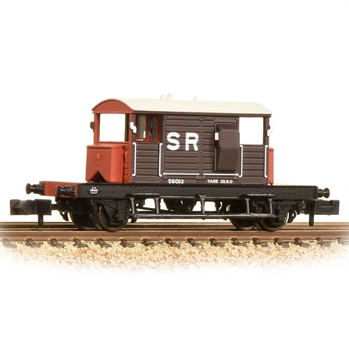 SR 25 Ton Pill Box Brake Van with White Roof