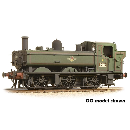 Class 64xx Pannier Tank 6419 BR Lined Green Late Crest Weathered