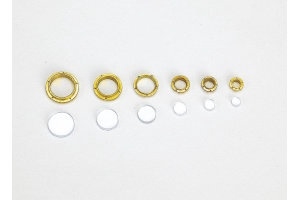 Brass Flanged Portholes (10) - 8mm