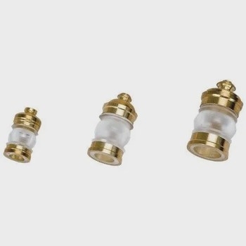 ROUND BRASS LANTERNS (5) - 17X9.3MM