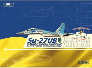Ukrainian Air Force Su-27UB Limited Edition 148 Plastic Model Kit