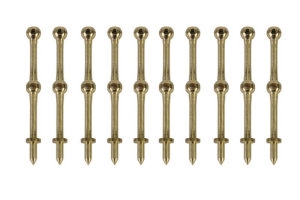 Brass Rail Stanchions (10) - 15mm
