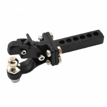Black Aluminium Trailer Drop Hitch with Tow Ball