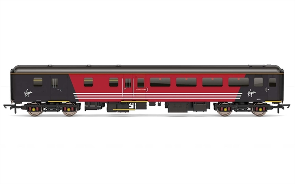 Hornby OO Gauge Virgin Trains Mk.2F Brake 2nd Class Open Coach No. 9523 Red Grey Livery (Era 9) - R4945A
