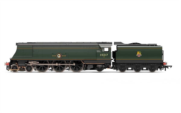 Hornby BR, Merchant Navy Class, 4-6-2, 35017 'Belgian Marine' OO Gauge Steam Locomotive - R3861