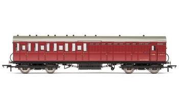 BR, 51' Gresley Non-Vestibuled Suburban Brake Third, E86109E- Era 5 - R4522C