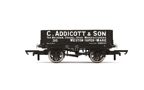 Hornby OO Gauge 4 Plank Wagon "C. Addicott & Son" No. 30 (Era 2) - R6945