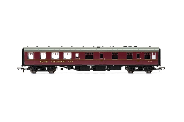 Hornby OO Gauge British Rail Mk1 RB Restaurant Buffet Coach No. W1743 Maroon Red Livery (Era 5) - R4971A