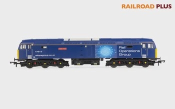 RailRoad Plus ROG, Class 47, Co-Co, 47813 ‘Jack Frost' (Era 11) TTS Sound Fitted Hornby OO Gauge Diesel Electric Locomotive - R30042TTS