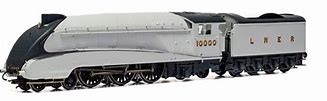 LNER, Class W1 'Hush Hush' Silver, Streamlined, 4-6-4, 10000 Hornby OO Gauge Steam Locomotive (Era 3) - R3978