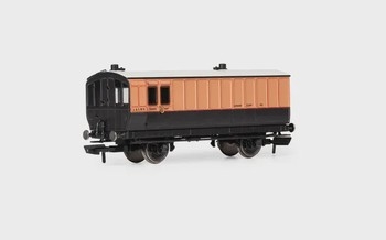 LSWR, 4 Wheel Coach, Passenger Brake, 82 - Era 2