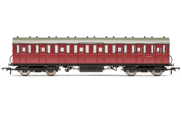 BR, 51' Gresley Non-Vestibuled Suburban Third, E82190E- Era 5 - R4520B