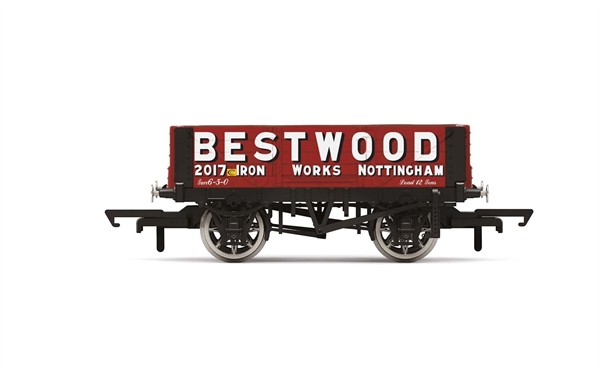 Hornby OO Gauge 4 Plank Wagon "Bestwood" No. 2017 - R6946