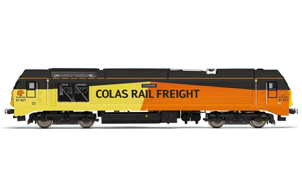 Class 67 67027 "Charlotte" in Colas Rail Freight livery (Era 10 / Era 11) Hornby OO Gauge Diesel-Electric Locomotive - R3659