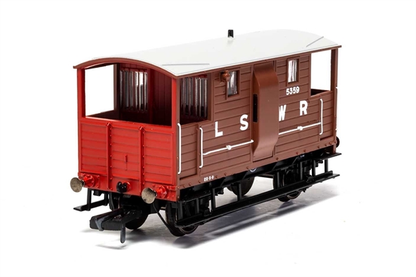 Hornby LSWR, 20T 'New Van' Goods Brake Van, 9646 - R6911