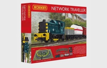 Network Traveller Train Set (Era 2) Hornby OO Gauge Diesel Locomotive Wagons Track & Accessories - R1279 R1279M