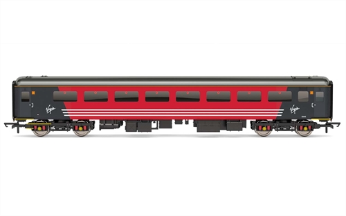 Hornby OO Gauge Virgin Trains Mk2F Standard 2nd Open Coach No 5945 Red Grey Livery Era 9 - R4943