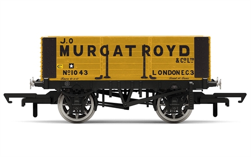 Hornby OO Gauge 6 Plank Wagon J O Murgatroyd No 1043 - R6873