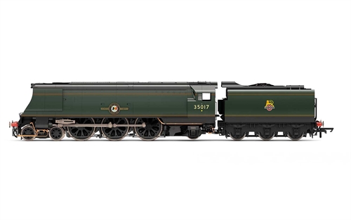 Hornby BR Merchant Navy Class 4-6-2 35017 Belgian Marine OO Gauge Steam Locomotive - R3861
