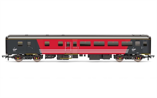Hornby OO gauge Virgin Trains Mk2F Brake Standard 2nd Class Open Coach No 9539 Red Grey Livery Era 9 - R4945