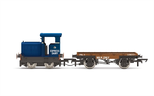 Express Dairy Ruston amp; Hornsby 48DS 0-4-0 amp; Flatbed Wagon