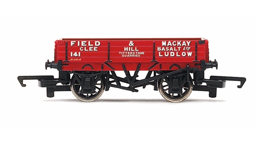 Hornby OO Gauge Red 3 Plank Wagon Field amp Mackay No 141 Era 3  - R6804