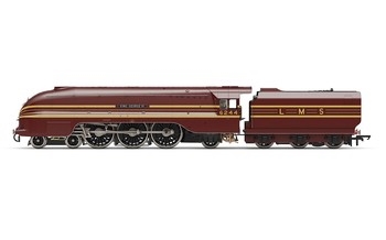 LMS Crimson Lake Princess Coronation Class 4-6-2 6244 King George VI OO Gauge Steam Locomotive Era 3 - R3639