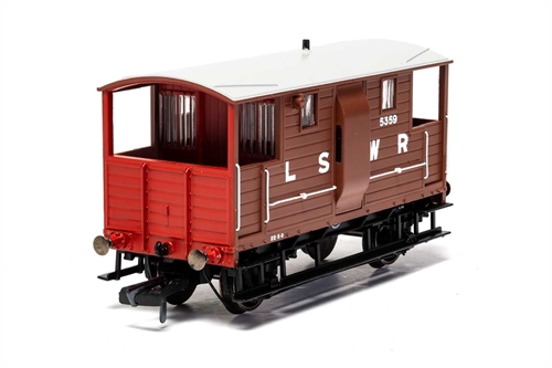 Hornby LSWR 20T New Van Goods Brake Van 9646 - R6911