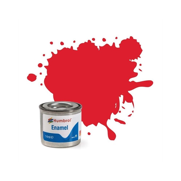 19 BRIGHT RED 14ml GLOSS Enamel Tinlet