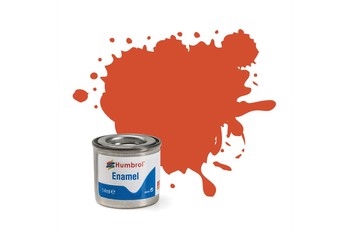 132 RED 14ml SATIN Enamel Tinlet