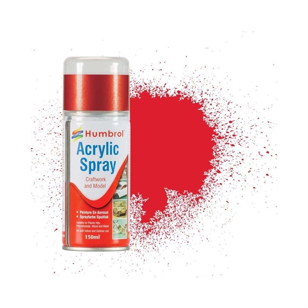 19 BRIGHT RED 150ml GLOSS Modellers Spray