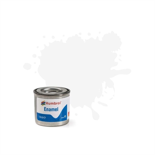 130 WHITE 14ml SATIN Enamel Tinlet