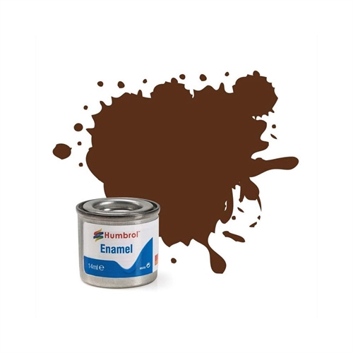 160 GERMAN CAM RED BROWN 14ml MATT Enamel Tinlet
