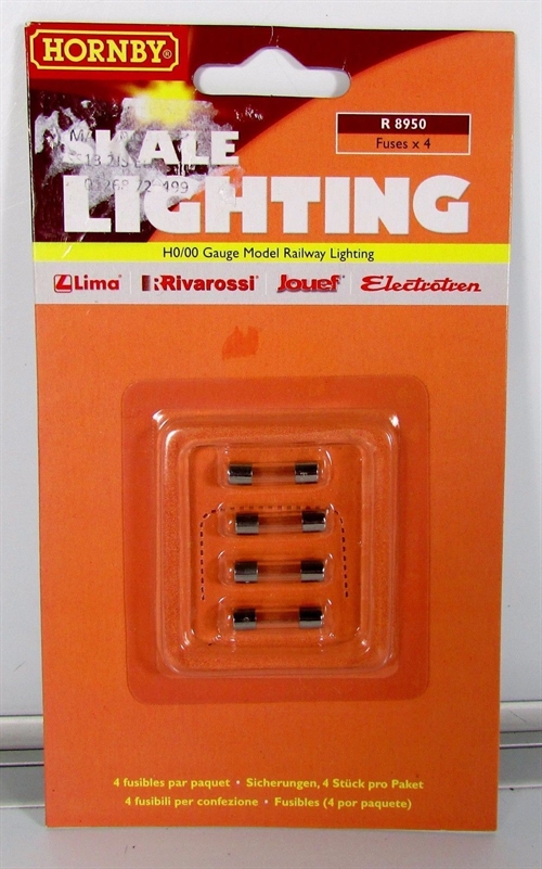 Hornby OO Gauge Skale Lighting Lights Fuses 4pcs - R8950