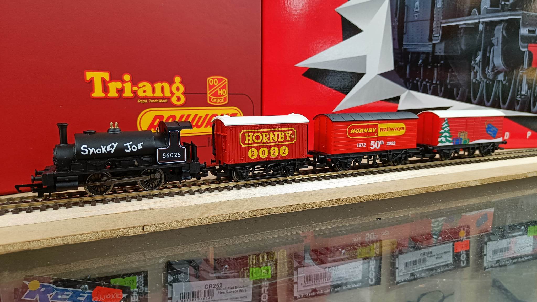 A part complete Hornby Smokey Joe 00 gauge electric train set