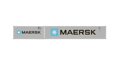 Hornby OO Gauge Maersk Container Pack 1 x 20 and 1 x 40 Containers - R60126