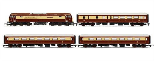 Northern Belle Train Pack with ex-Lima Class 47 47790 in Northern Belle livery 2 Mk2 Parlour cars amp 1 Mk2 Brake 17167 Hornby OO Gauge Diesel Locomotive Train Pack Era 9 - R3134