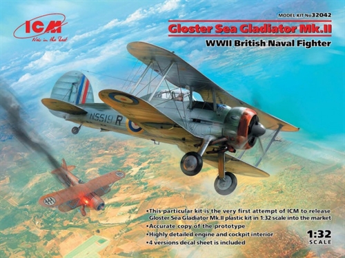 Gloster Sea Gladiator Mk.II WWII British Naval Fighter