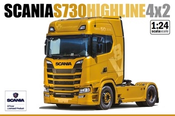 Scania S730 Highline 4x2 1/24 Plastic Model Kit