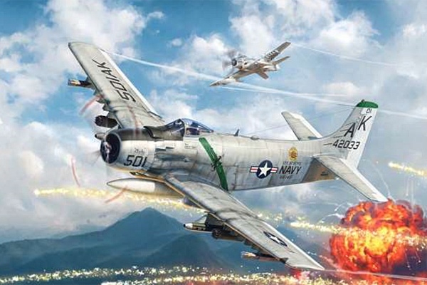 Skyraider A-1H 1/48 Plastic Model Kit