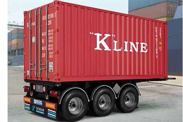 20ft Container Trailer 1/24 Plastic Model Kit