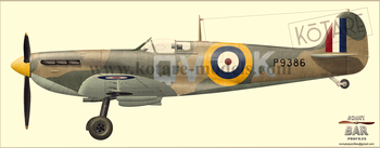 Spitfire Mk.Ia with Limited Edition Brian Lane Figure