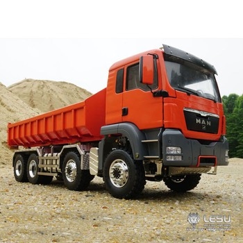 Lesu 1/14 Hydraulic Roll-On MAN (TGS) 8X8 Hooklift Dump Truck