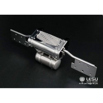 Lesu 1/14 Rear Chassis Cross Member with Light Mounts & Single Air Tank