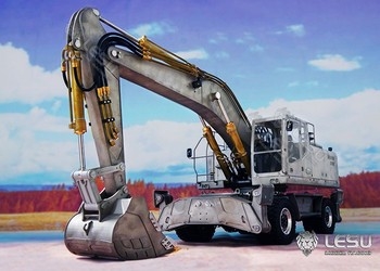 Lesu 1/14 Aoue ET-30H Hydraulic Wheeled Excavator Kit