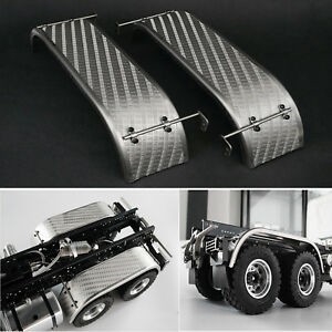 Lesu 1/14 Dual Axle Chequerplate Wheel Arches (Round Type)