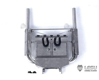 Lesu 1/14 Twin Exhaust Stacks with Heat Shields, Lockers, Suzie Rack and Lights
